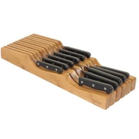 Oceanstar Oceanstar KB1354 Oceanstar In-Drawer Bamboo Knife Organizer KB1354